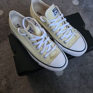 Converse Yellow Low-Top Platform Sneakers